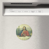 Aimant Souper vintage à Emmaüs avec Jésus-Christ (In Situ (Lave-vaisselle))