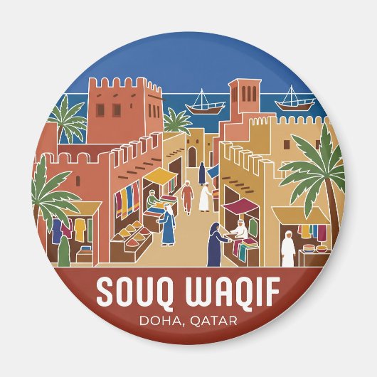 Aimant Souq Waqif Qatar (Devant)