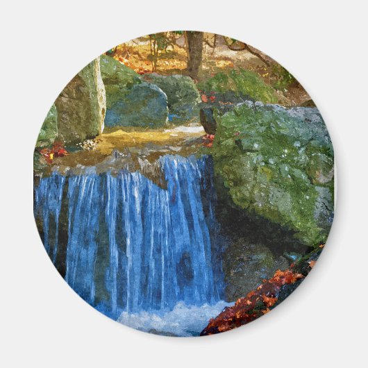 Aimant Source d'eau bleue (Devant)