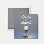 Aimant Source et Sommet Saint Sacrement (Recto/Verso)