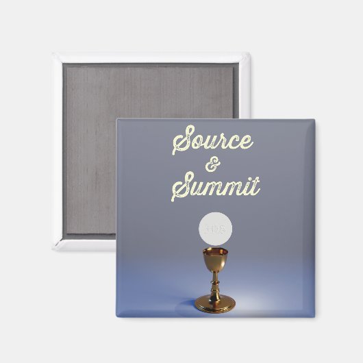 Aimant Source et Sommet Saint Sacrement (Recto/Verso)