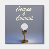 Aimant Source et Sommet Saint Sacrement (Devant)