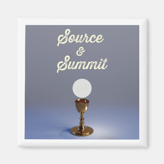 Aimant Source et Sommet Saint Sacrement (Devant)