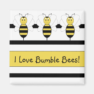 Aimant souriant Bumble Bee personnalisable