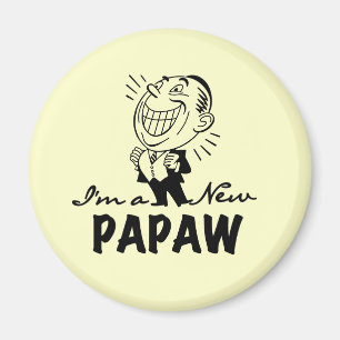 Aimant Souriant de nouveaux t-shirts et cadeaux Papaw
