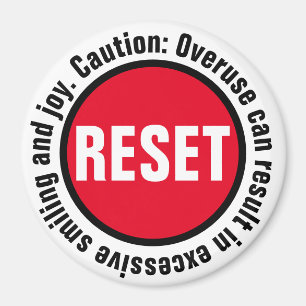 Aimant Sourire Appuyez sur le bouton Réinitialiser