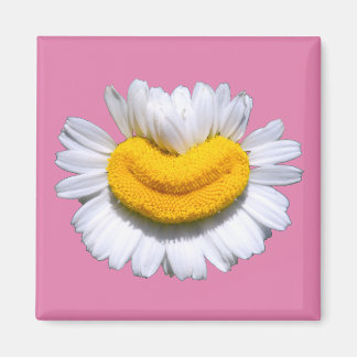 Aimant Sourire de Camomille Radieux et Heureux