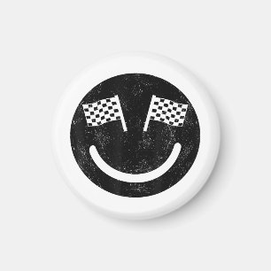 Aimant Sourire de course pour les fêtes de voitures de co