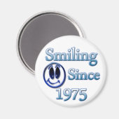 Aimant Sourire depuis 1975 (Recto/Verso)