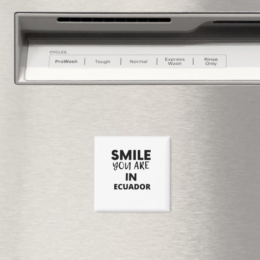 Aimant SOURIRE VOUS ÊTES EN Equateur (In Situ (Lave-vaisselle))