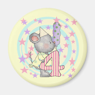Aimant Souris 4e anniversaire T-shirts et cadeaux