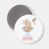 Aimant Souris au chocolat Jerry (Recto/Verso)
