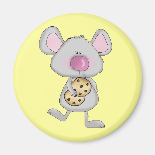 Aimant Souris avec Cookies T-shirts et cadeaux (Devant)