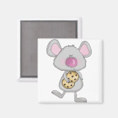 Aimant Souris avec Cookies T-shirts et cadeaux (Recto/Verso)