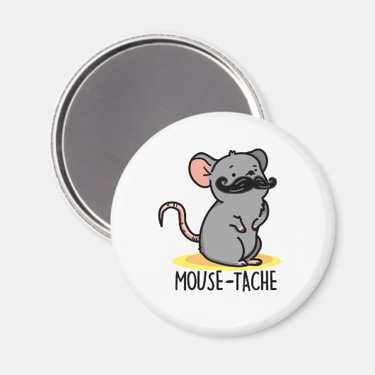 Aimant Souris Drôle Mouse Pun (Recto/Verso)