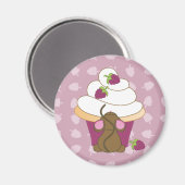 Aimant Souris et Cupcake (Recto/Verso)