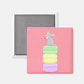 aimant souris et macarons (Recto/Verso)