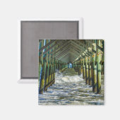 Aimant Sous Folly Beach Pier (Recto/Verso)