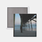 Aimant Sous la jetée - Oak Island, Caroline du Nord (Recto/Verso)