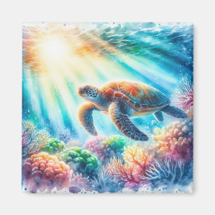 Aimant Sous la tortue de mer