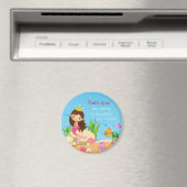 Aimant Sous l'aimant Merci d'anniversaire de la sirène de (In Situ (Lave-vaisselle))