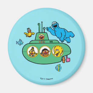 Aimant Sous-marin Cookies Monster and Sesame Pals