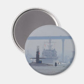 Aimant Sous-marins Sous-marins Navires nucléaires Marine (Recto/Verso)