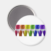 Aimant Sous-vêtements arc-en-ciel pour hommes (Recto/Verso)