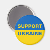 Aimant Soutenez le drapeau ukrainien (Recto/Verso)