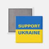 Aimant Soutenez le drapeau ukrainien (Recto/Verso)