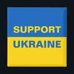 Aimant Soutenez le drapeau ukrainien<br><div class="desc">Soutenez le drapeau ukrainien</div>