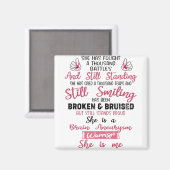 Aimant Soutenez les dons de guerrier d'Aneurysme cérébral (Recto/Verso)