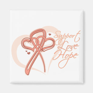 Aimant Soutenez l'espoir d'amour - Cancer de l'endométrie
