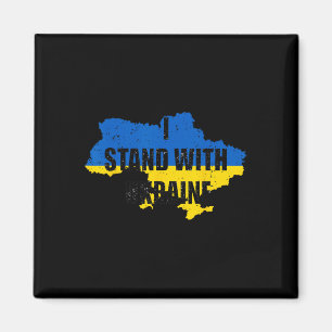 Aimant Soutenez l'Ukraine Je suis avec l'Ukraine Drapeau