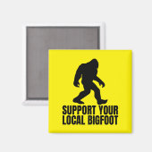Aimant Soutenez Votre Amoureux De Bigfoot Local (Recto/Verso)