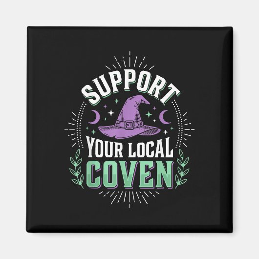 Aimant Soutenez votre coven local  (Devant)