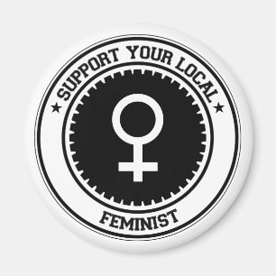 Aimant Soutenez votre féministe local
