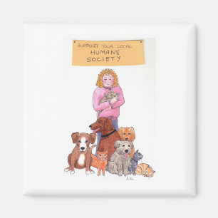 Aimant Soutenez votre société humaine locale