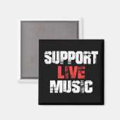 Aimant Soutenir la musique live (Recto/Verso)