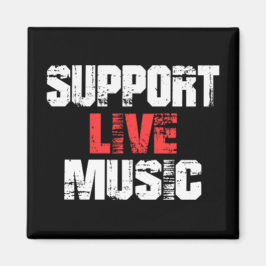Aimant Soutenir la musique live (Devant)