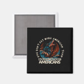 Aimant Soutenir les Amérindiens (Recto/Verso)