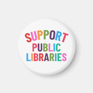 Aimant Soutenir les bibliothèques publiques