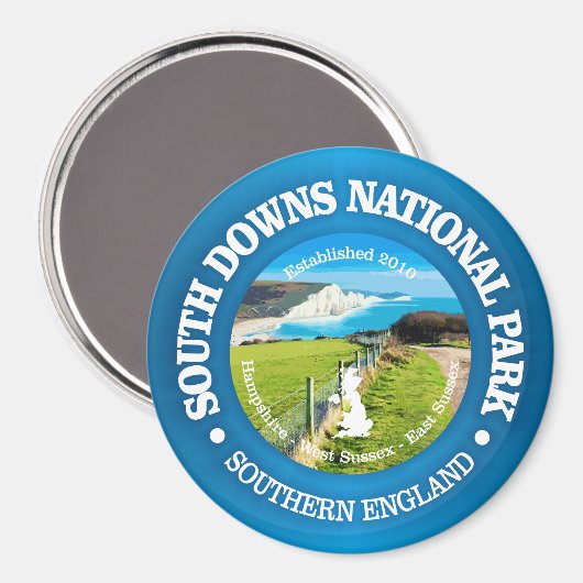 Aimant South Downs NP (Recto/Verso)