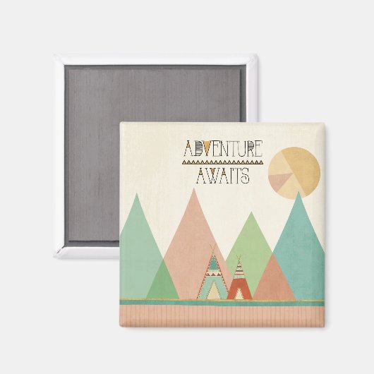 Aimant Southwest Geo III | Adventure Awaits (Recto/Verso)