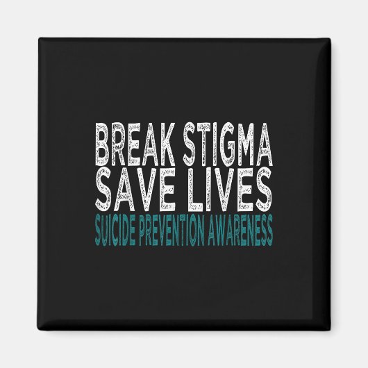 Aimant Soutien à la prévention du suicide Briser la stigm (Devant)