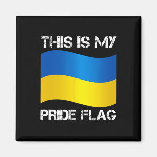 Aimant Soutien à l'Ukraine Drapeau de l'Ukraine Liberté S