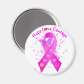Aimant Soutien au cancer du sein (Recto/Verso)