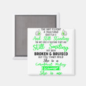 Aimant Soutien Cérébral Palsy Guerrier Cadeaux (Recto/Verso)