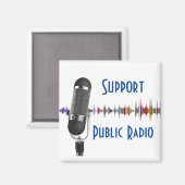 Aimant Soutien de la radio publique (Recto/Verso)