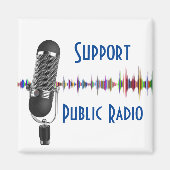 Aimant Soutien de la radio publique (Devant)